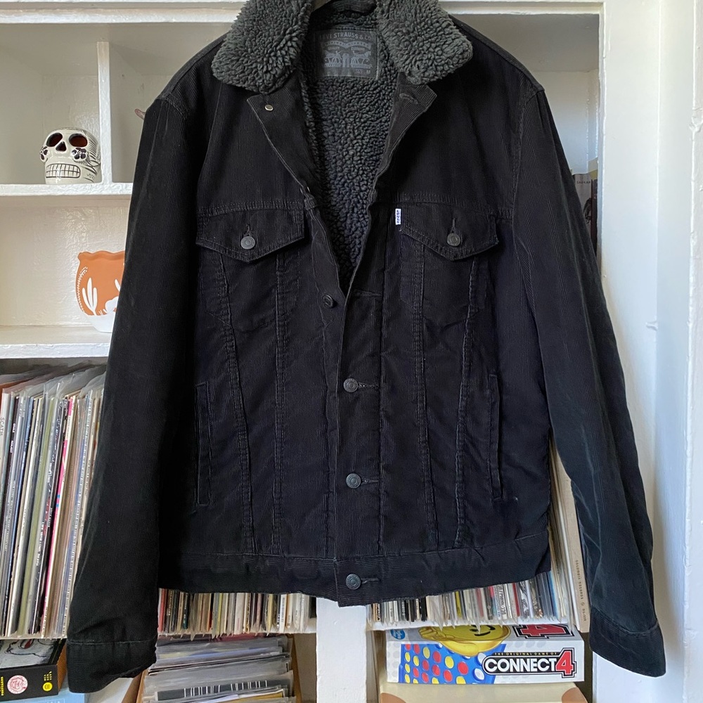 Levi’s Black corduroy Sherpa jacket